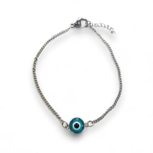 PULSERA OJO TURCO PROTECTOR ACERO QUIRÚRGICO 20 CM (P6413)