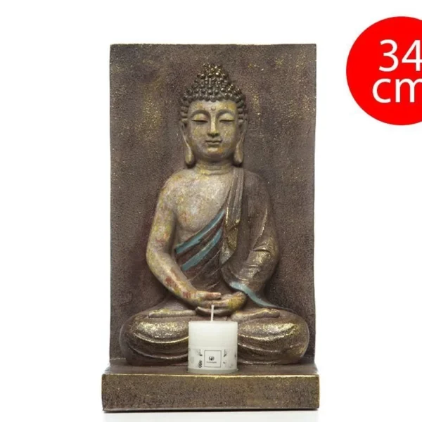 Porta velas Buda 20x14x34 cm