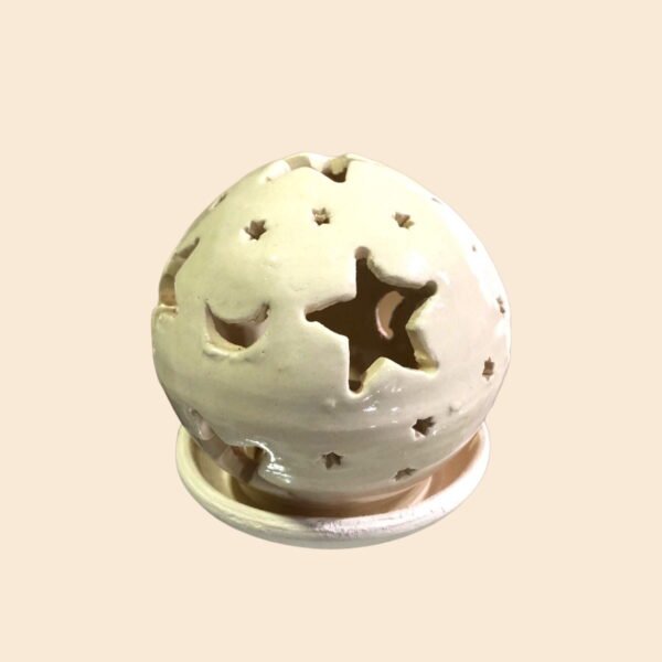 Esfera de luz portavela chica 11x10 cm