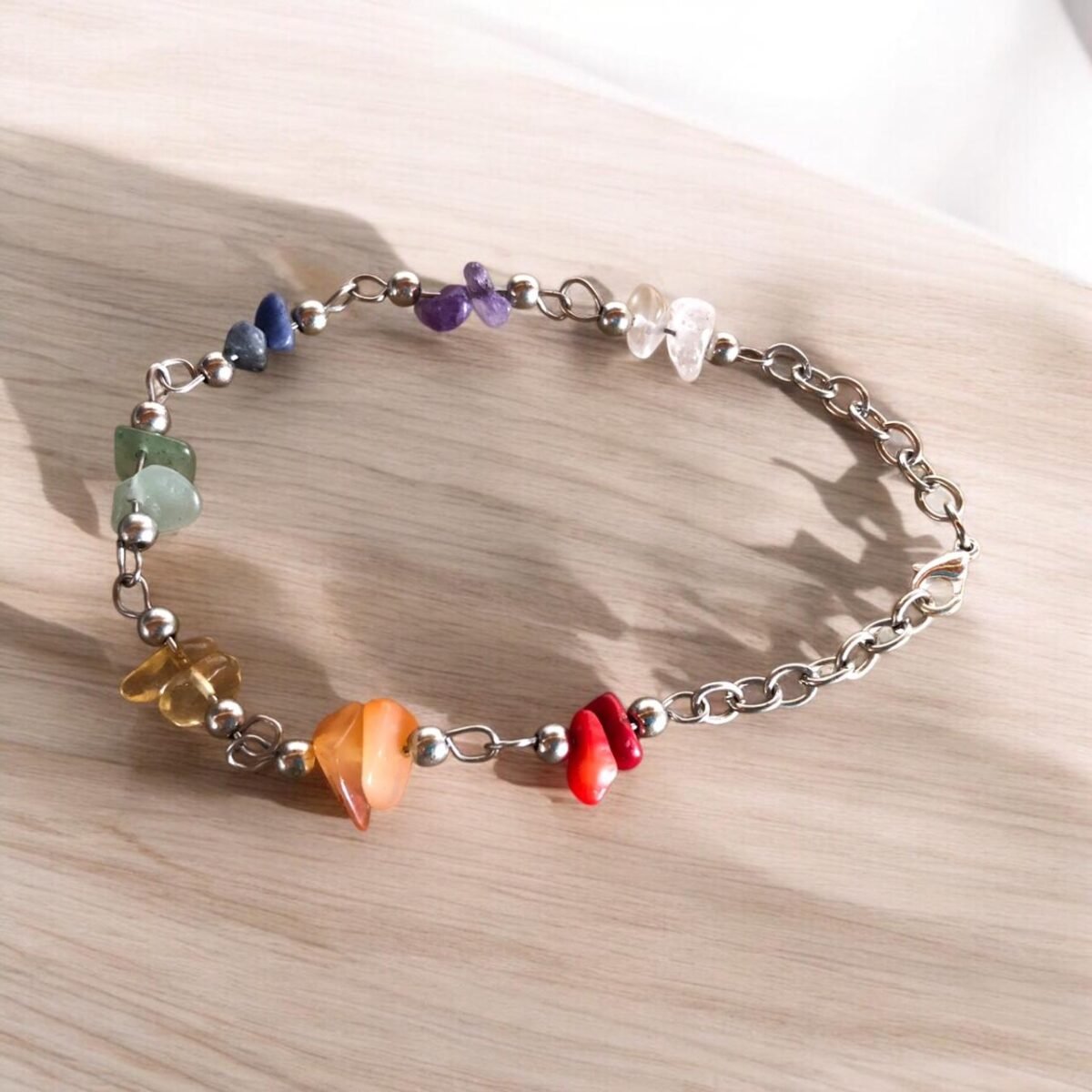 Pulsera 7 chakras de piedras semipreciosas - Imagen 2