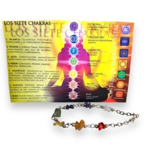 Pulsera 7 chakras de piedras semipreciosas