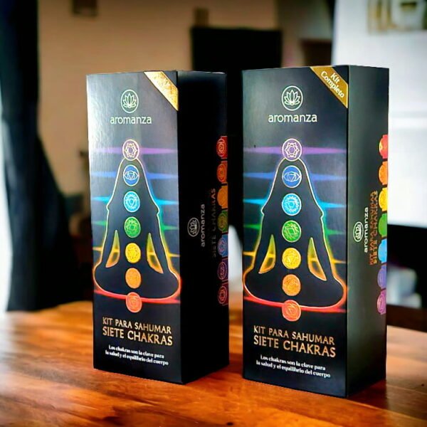 Box kit siete chakras premiun Aromanza