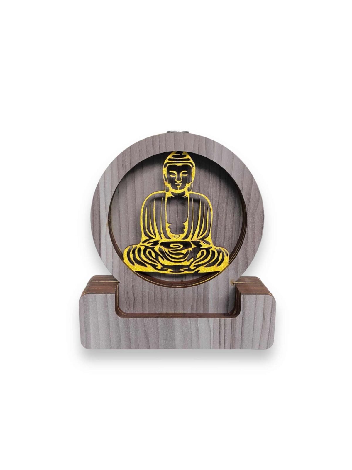 Cascada fuente de humo mdf brillosa Buda Tibetano 13 cm