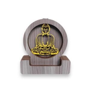 CASCADA FUENTE DE HUMO MDF BRILLOSA BUDA TIBETANO 13 CM