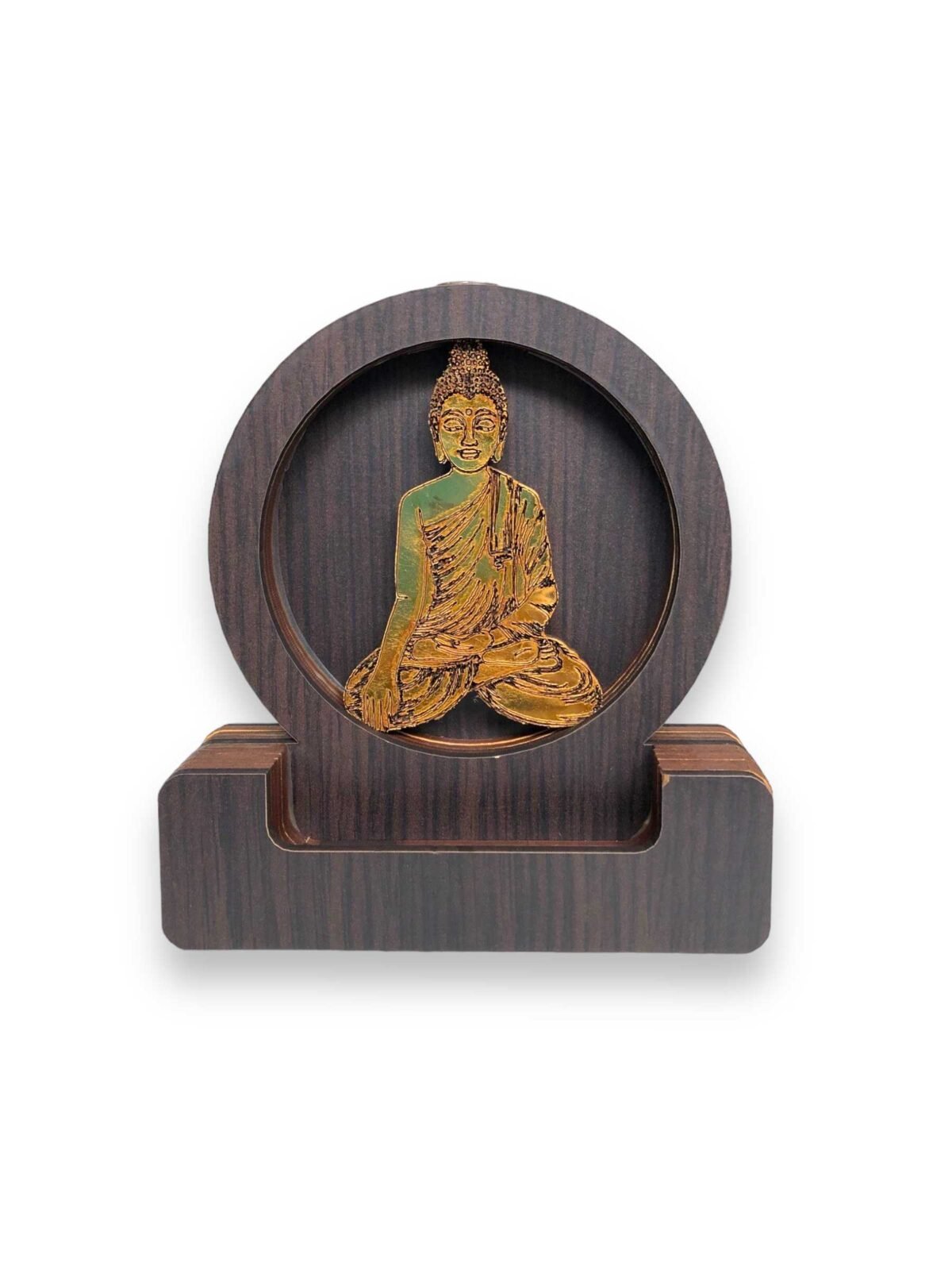 Cascada fuente de humo mdf brillosa Buda grabado 13 cm