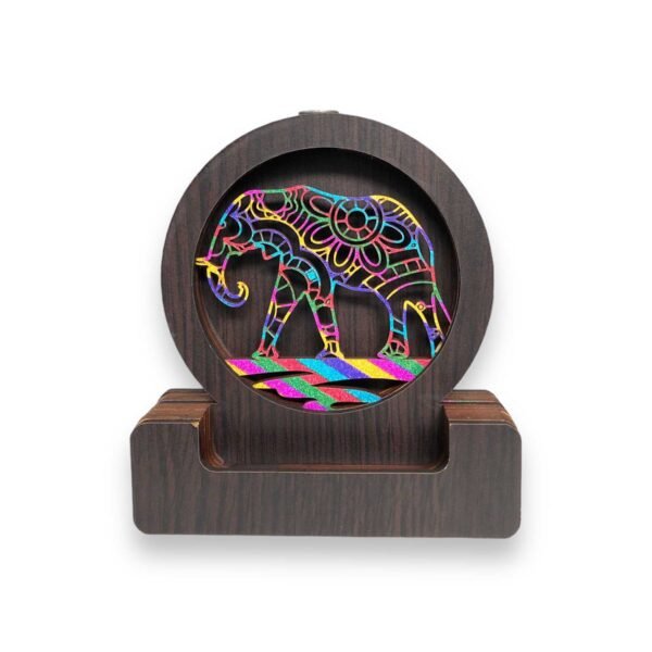 Cascada fuente de humo mdf brillosa elefante 13 cm