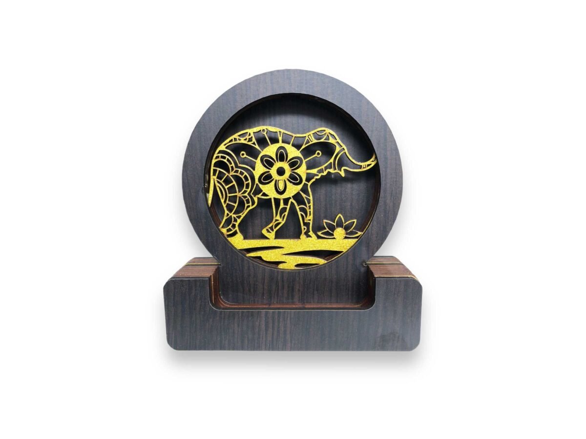 Cascada fuente de humo mdf brillosa elefante 13 cm - Imagen 2
