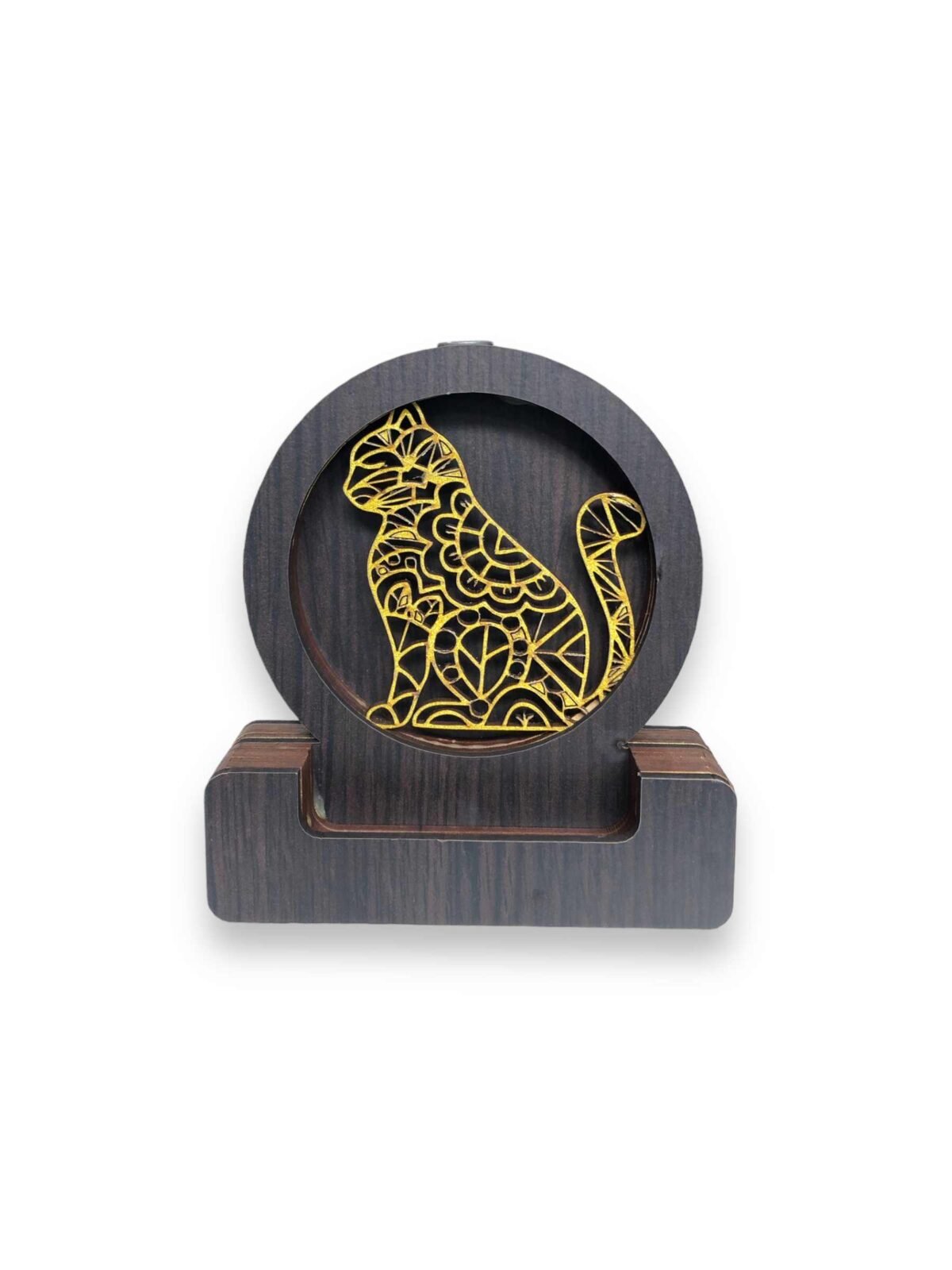 Cascada fuente de humo mdf brillosa gato 13 cm