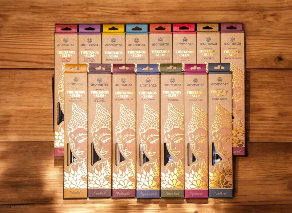 Sahumerio Tibetano slim x 10 varillas Aromanza
