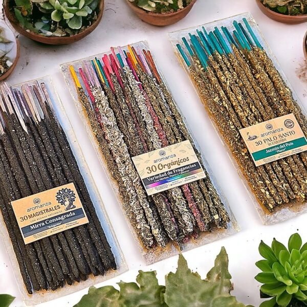 Sahumerios Palo Santo-Magistral-Organicos Bolsa x 30 v. Aromanza