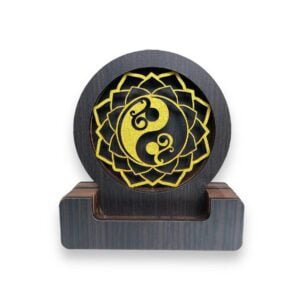 CASCADA FUENTE DE HUMO MDF BRILLOSA YING YANG 13 CM