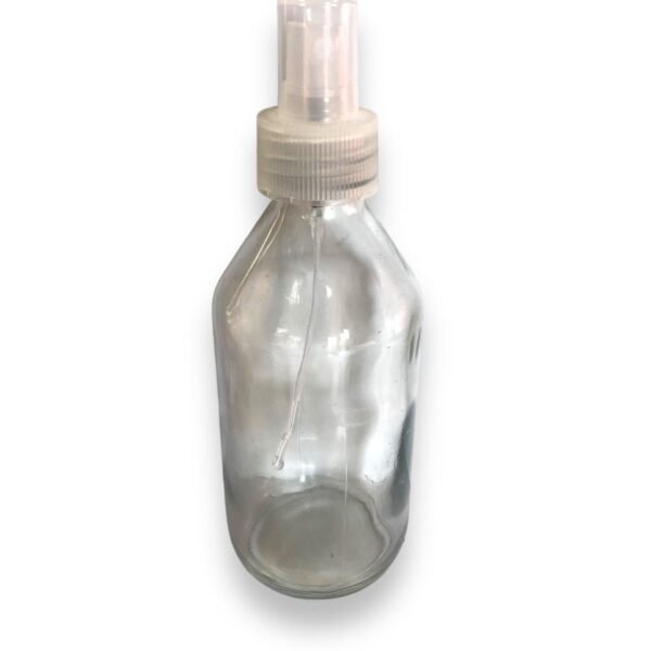 Botella jarabe de vidrio cristal 250 ml con valvula