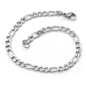 PULSERA FIGARO 4MM-19CM ACERO QUIRURGICO (P20837)