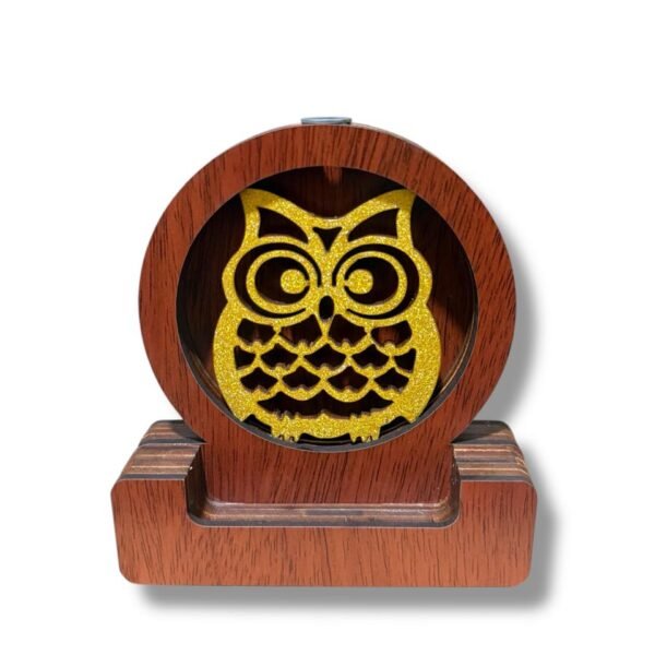 Cascada fuente de humo mdf brillosa buho 13 cm