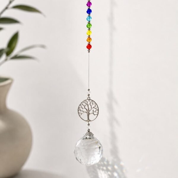 Colgante atrapasol 7 chakras tornazol