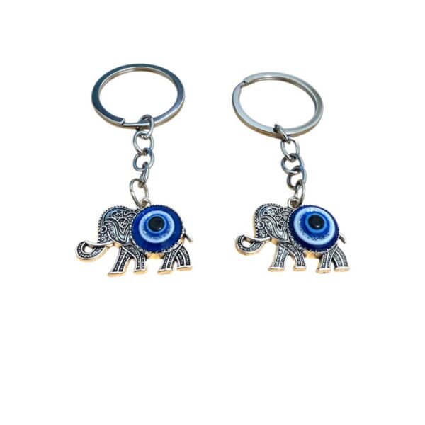Llavero elefante con ojo turco