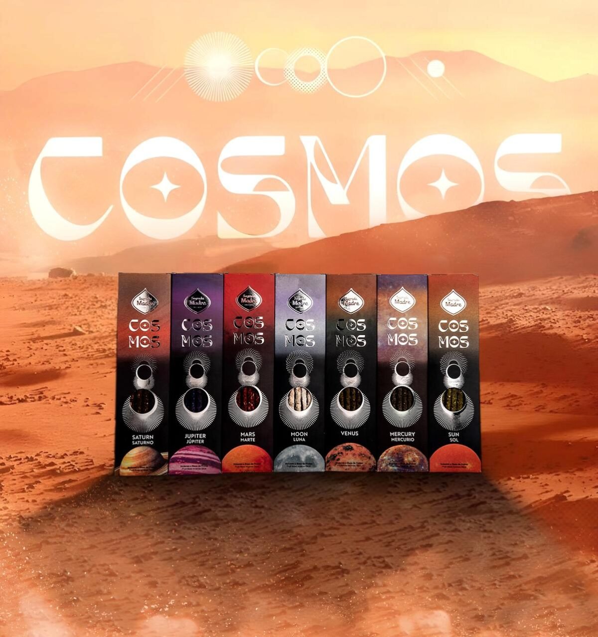 Sahumerio cosmos planetas Sagrada Madre