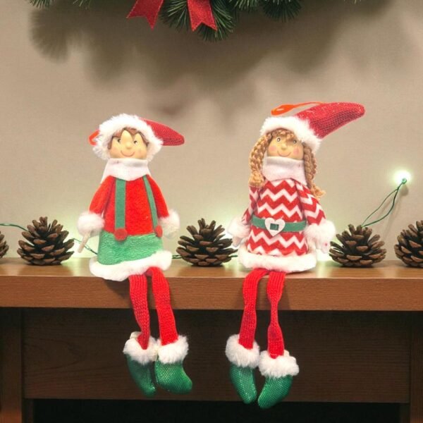 Elfo navideño de tela