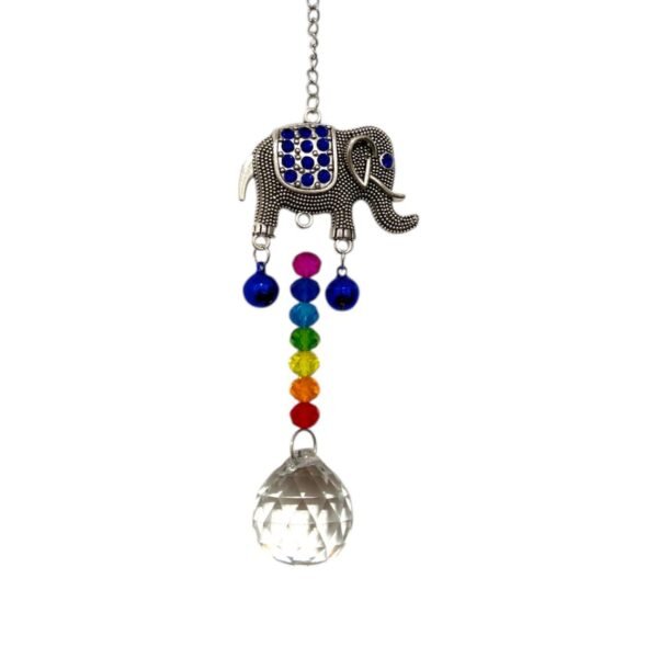 Armonizador elefante de la abundancia con cascabel 22 cm