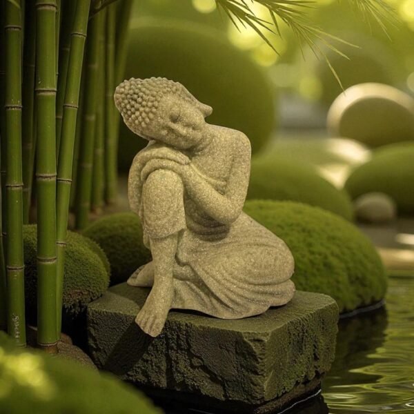 Buda resina recostado 10 cm