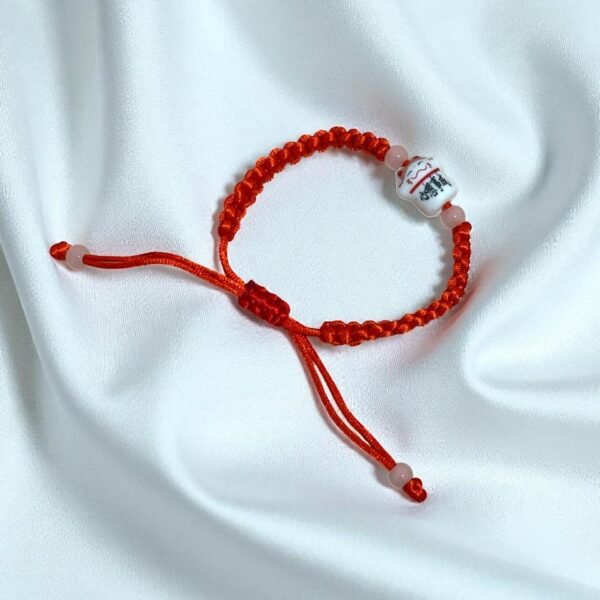 Pulsera con gatito de la fortuna