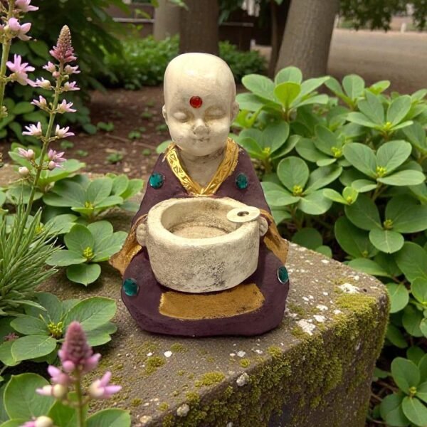 Cascada de humo Buda porta vela premiun