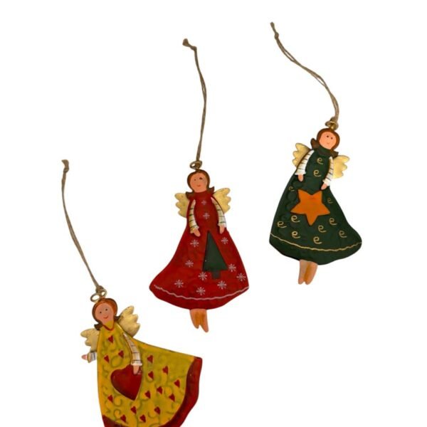 Colgante de metal angelitos 12 cm