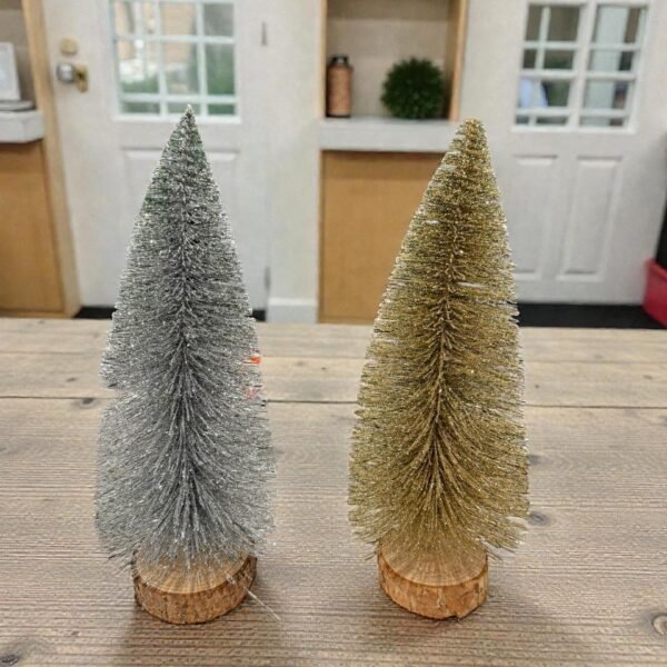 Arbol navideño con brillos 30 cm