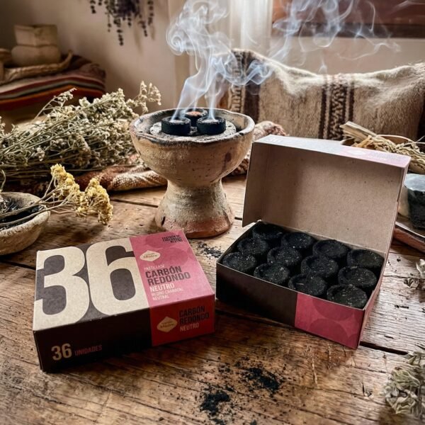 Carbon redondo neutro x36 unid. Sagrada Madre