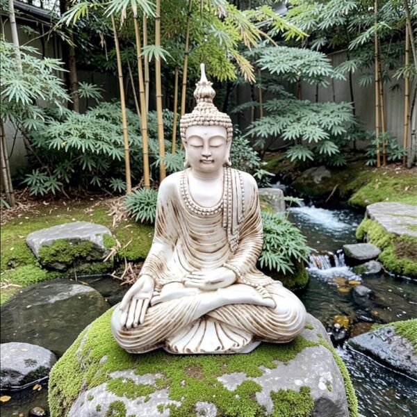 Buda corona gigante 85 cm x 52 cm resina