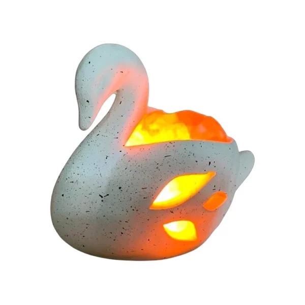 Lampara de sal del himalaya Cisne