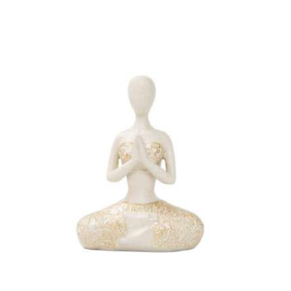 Figura yoga namaste resina 12 cm