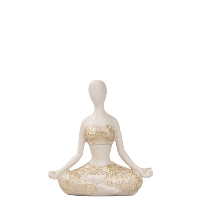 Figura yoga loto resina 12 cm