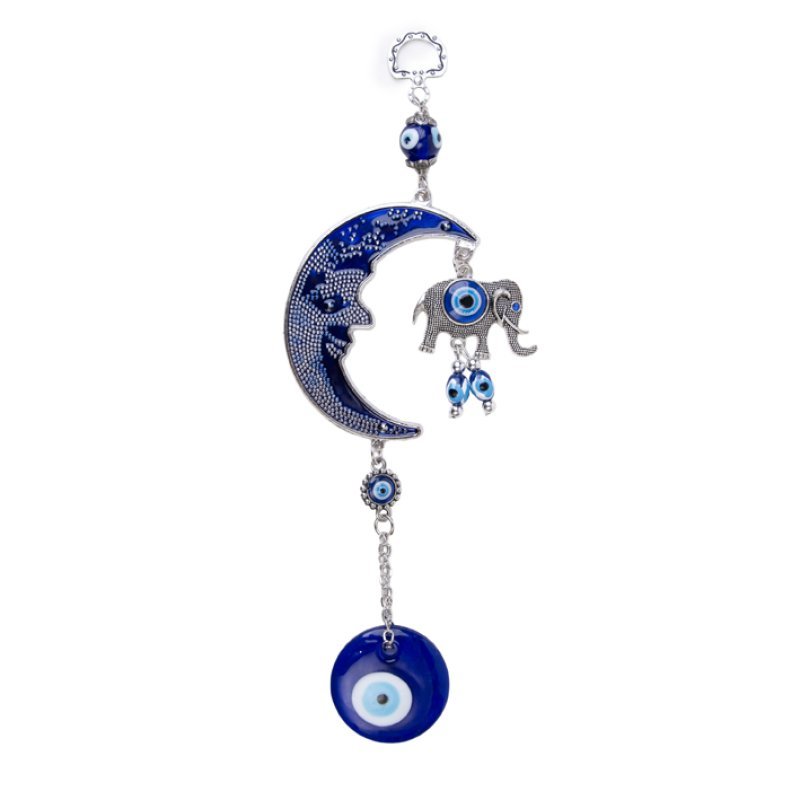 Colgante luna y elefante 25 cm