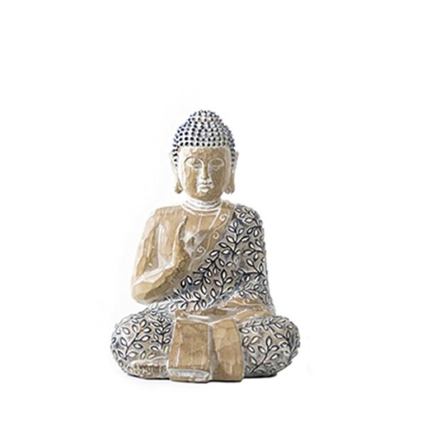 Buda con manto resina 15 cm