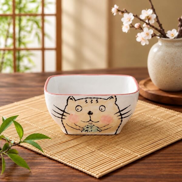 Bowl gatito blanco ceramica