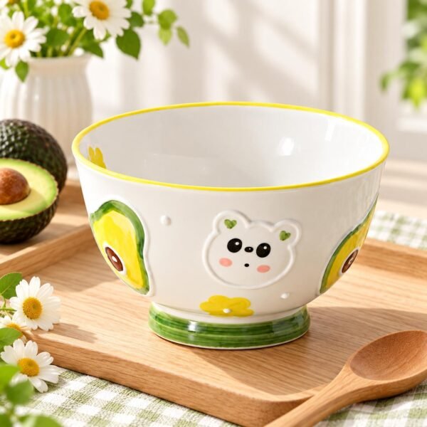 Bowl oso y palta ceramica