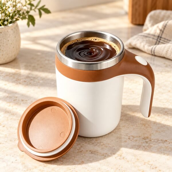 Taza termica batidora usb vaso de acero