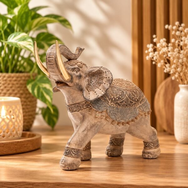 Elefante de la abundancia resina 8 cm